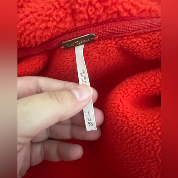 Free People We The Free Poppy Quarter Zip Pullover Red - Picture 9 of 9